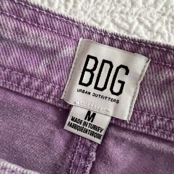 Urban Outfitters BDG Sonny Acid Wash Denim Mini Skirt Purple Medium - Picture 4 of 7